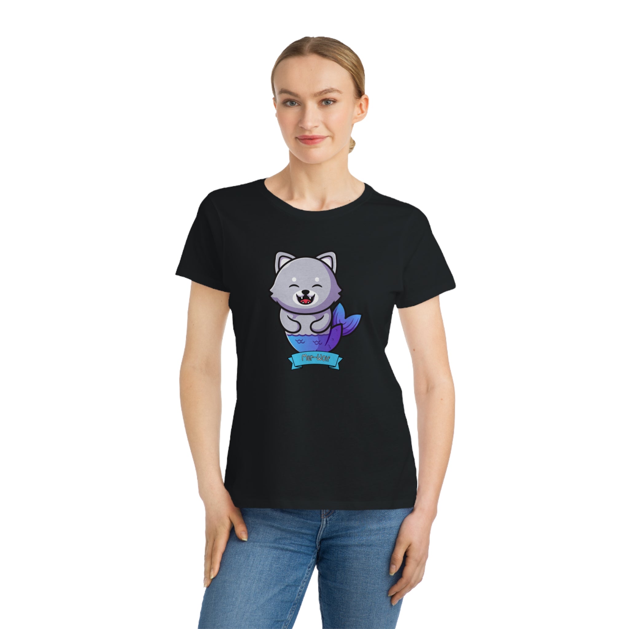 Spirit Cuties "Mer-Wolf" Organic Women's T-Shirt