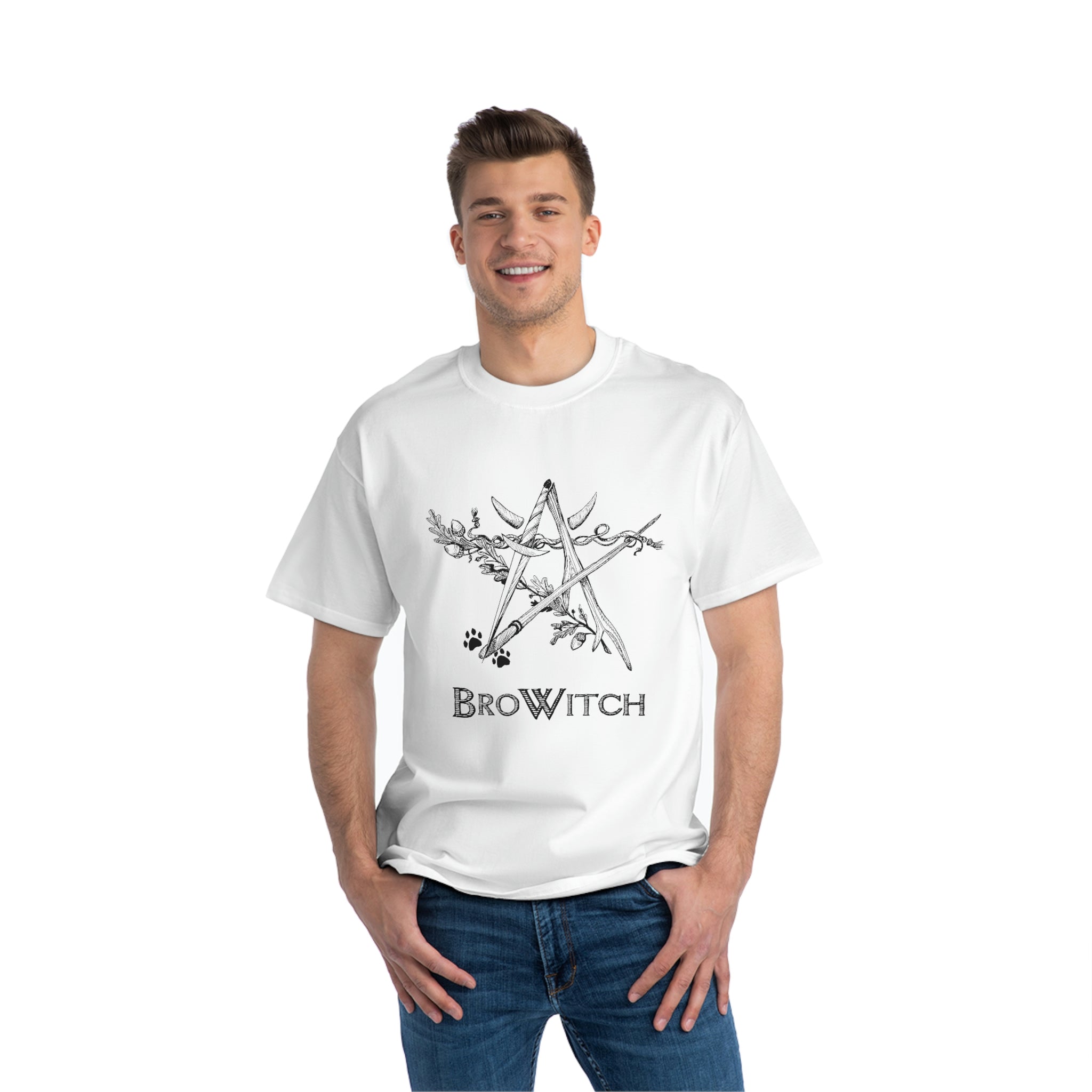 BroWitch Relaxed Fit Short-Sleeve T-Shirt