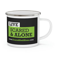 Scared & Alone Enamel Camping Mug