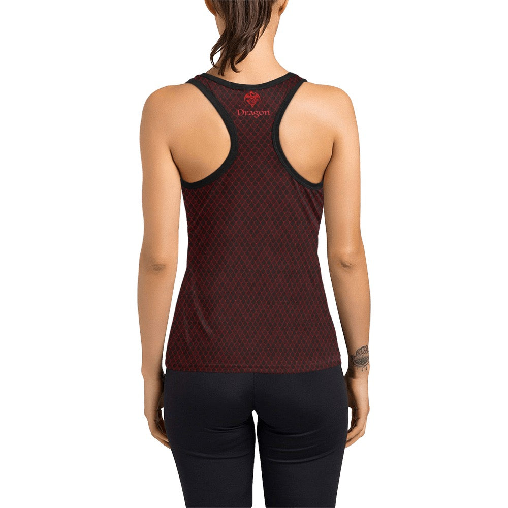 Spellcaster by Patti Negri Women's Racerback Tank - "Secret Spell Dragon"