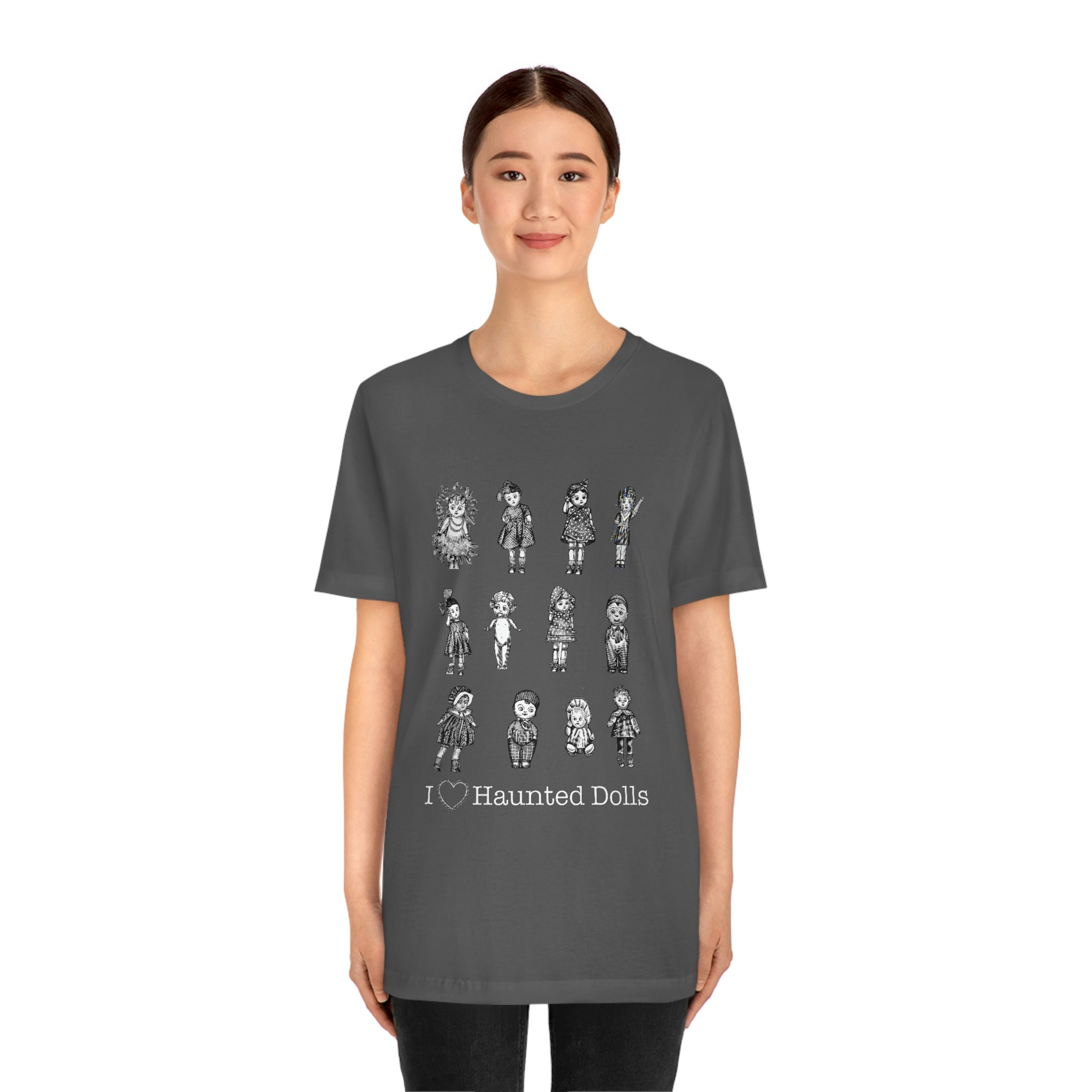Scared & Alone Haunted Doll Unisex Jersey Short Sleeve Tee