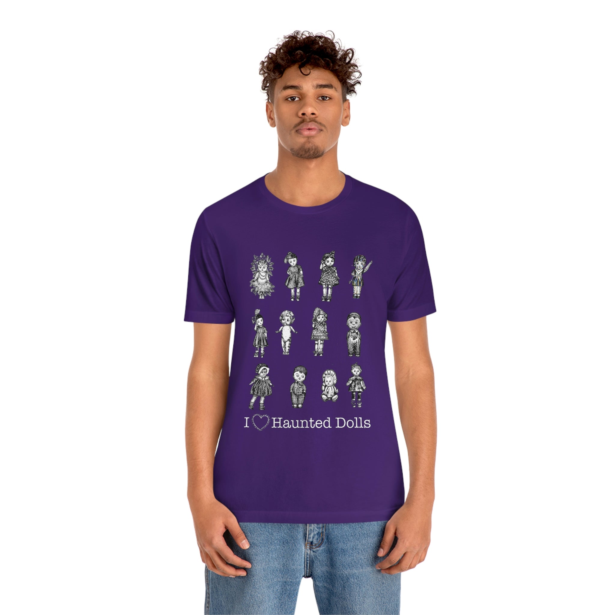 Scared & Alone Haunted Doll Unisex Jersey Short Sleeve Tee