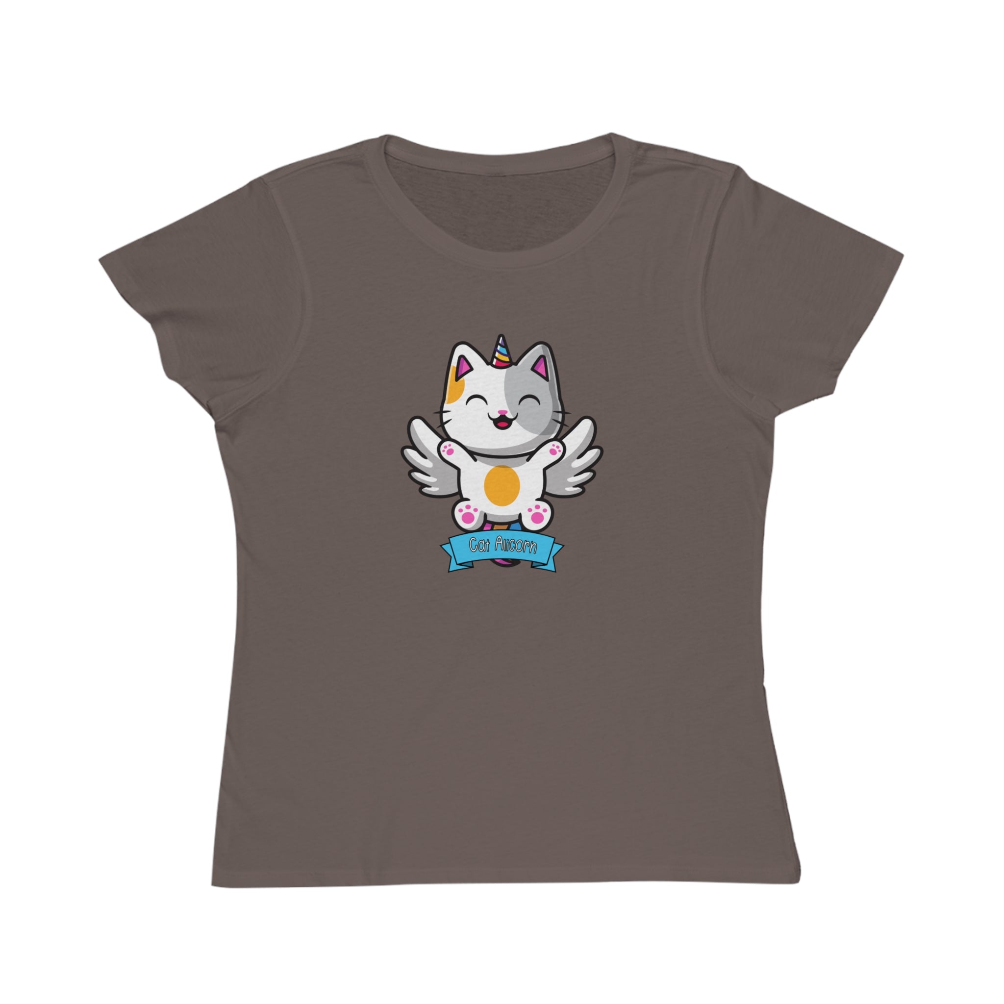 Spirit Cuties "Cat Alicorn" Organic Women's T-Shirt