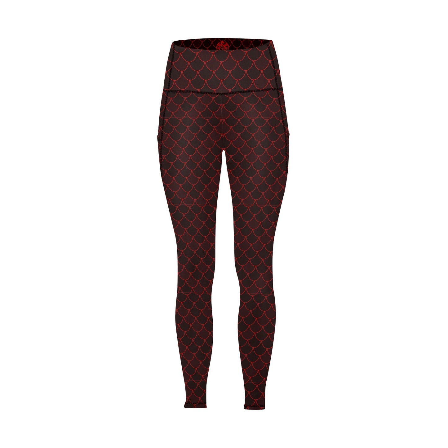 Spellcaster by Patti Negri Women's Yoga Leggings with Tech Pockets - "Secret Dragon"