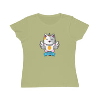 Spirit Cuties "Cat Alicorn" Organic Women's T-Shirt