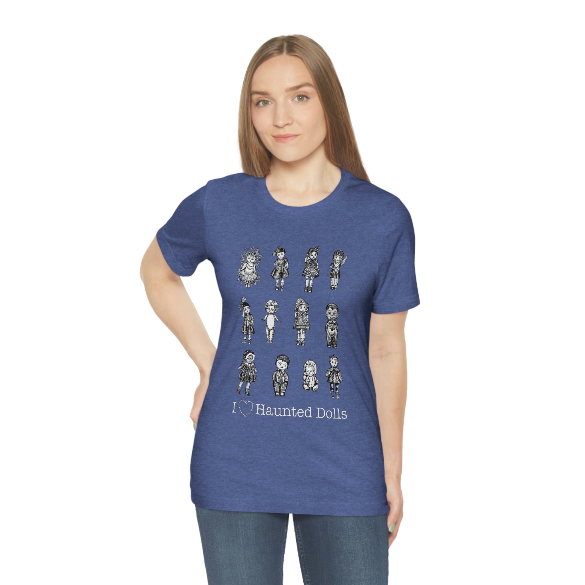 Scared & Alone Haunted Doll Unisex Jersey Short Sleeve Tee