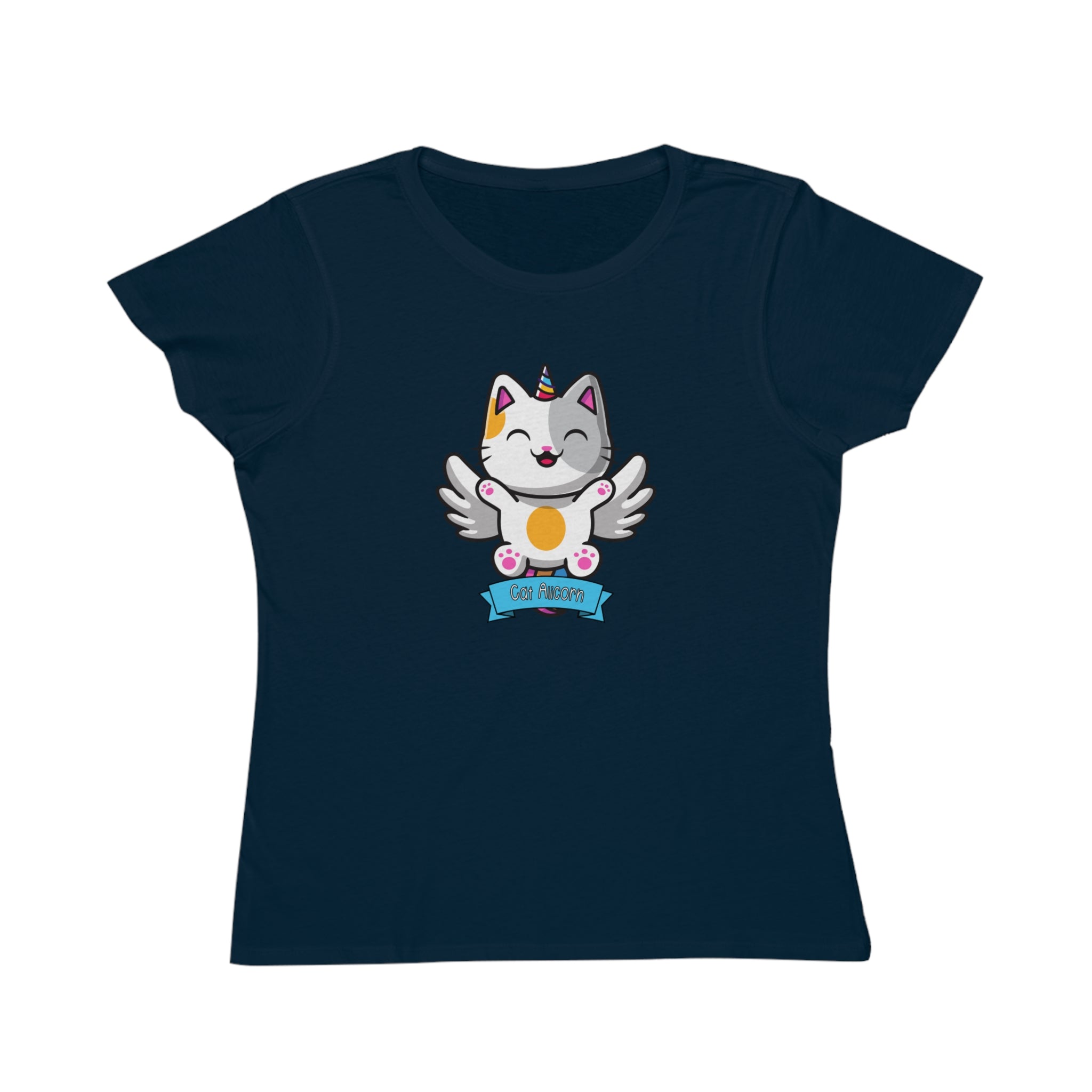 Spirit Cuties "Cat Alicorn" Organic Women's T-Shirt