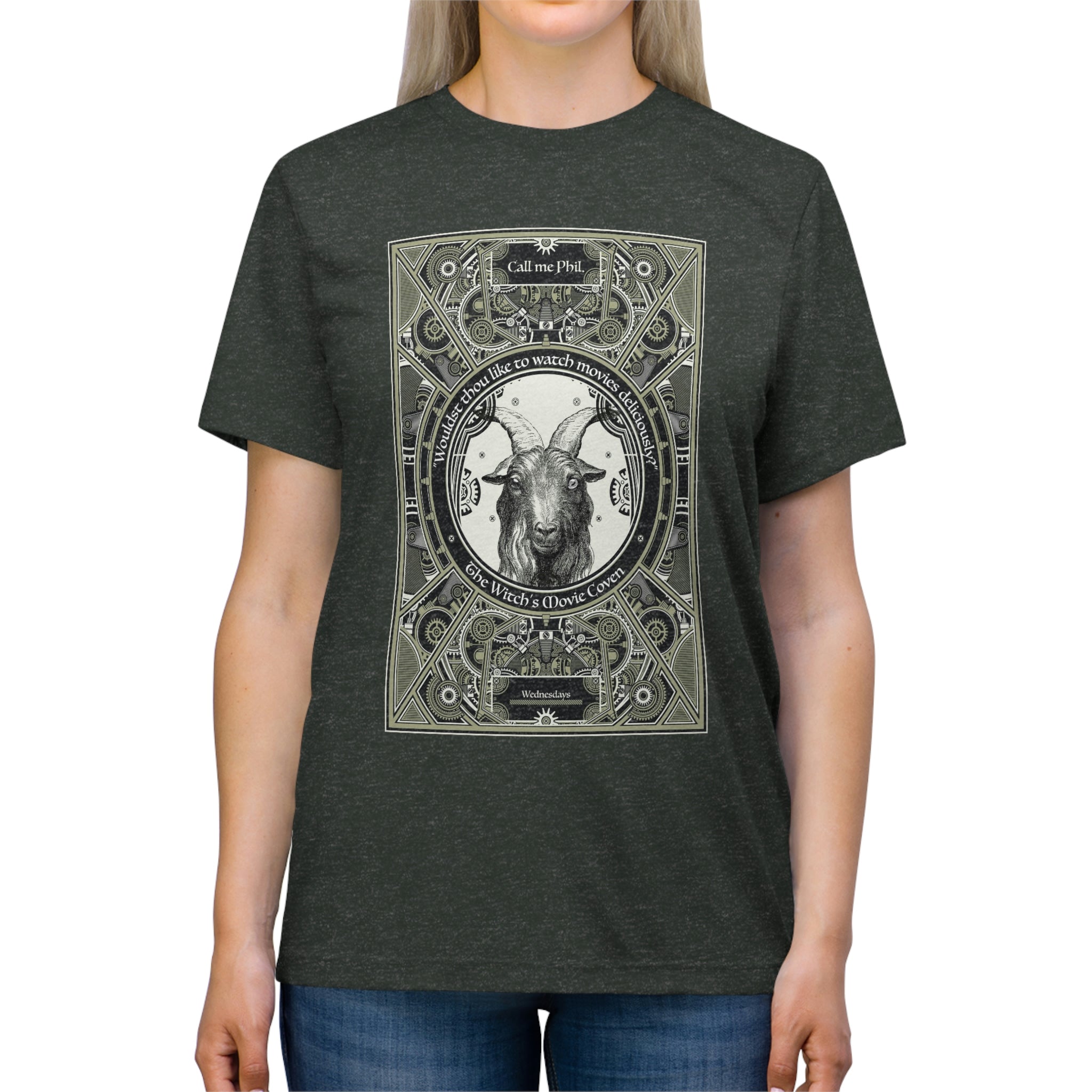 Witch's Movie Coven Black Phil Unisex Triblend Tee