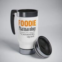 Foodie Pharmacology Stainless Steel Travel Mug with Handle, 14oz