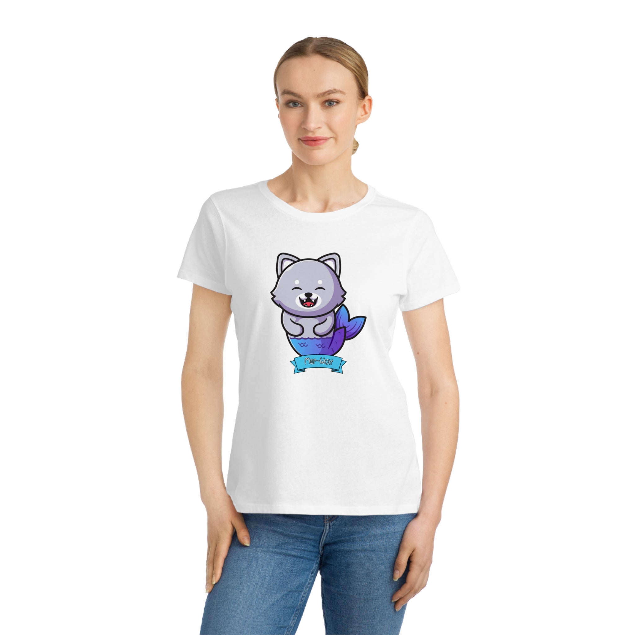 Spirit Cuties "Mer-Wolf" Organic Women's T-Shirt