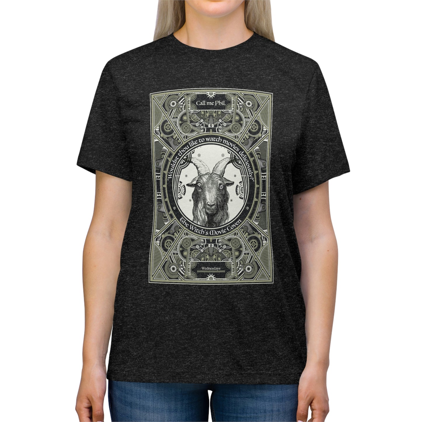 Witch's Movie Coven Black Phil Unisex Triblend Tee