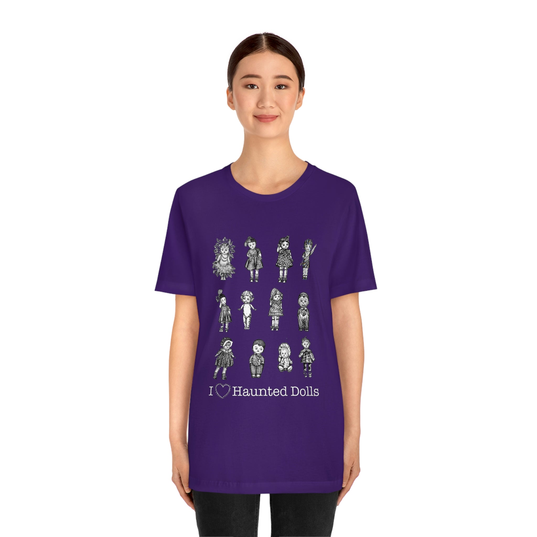Scared & Alone Haunted Doll Unisex Jersey Short Sleeve Tee