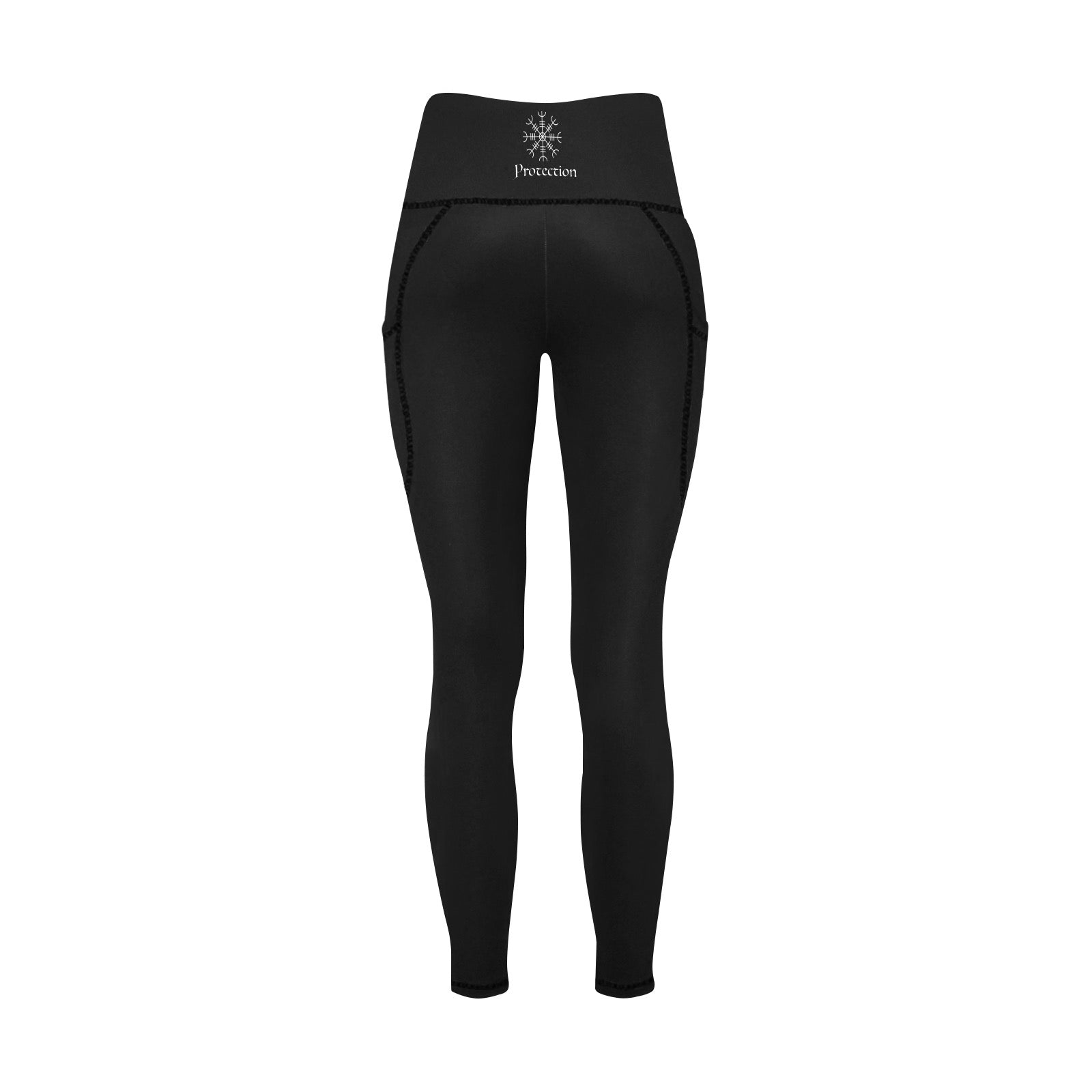 Spellcaster by Patti Negri Women's Yoga Leggings with Tech Pockets - "Secret Spell - Protection"