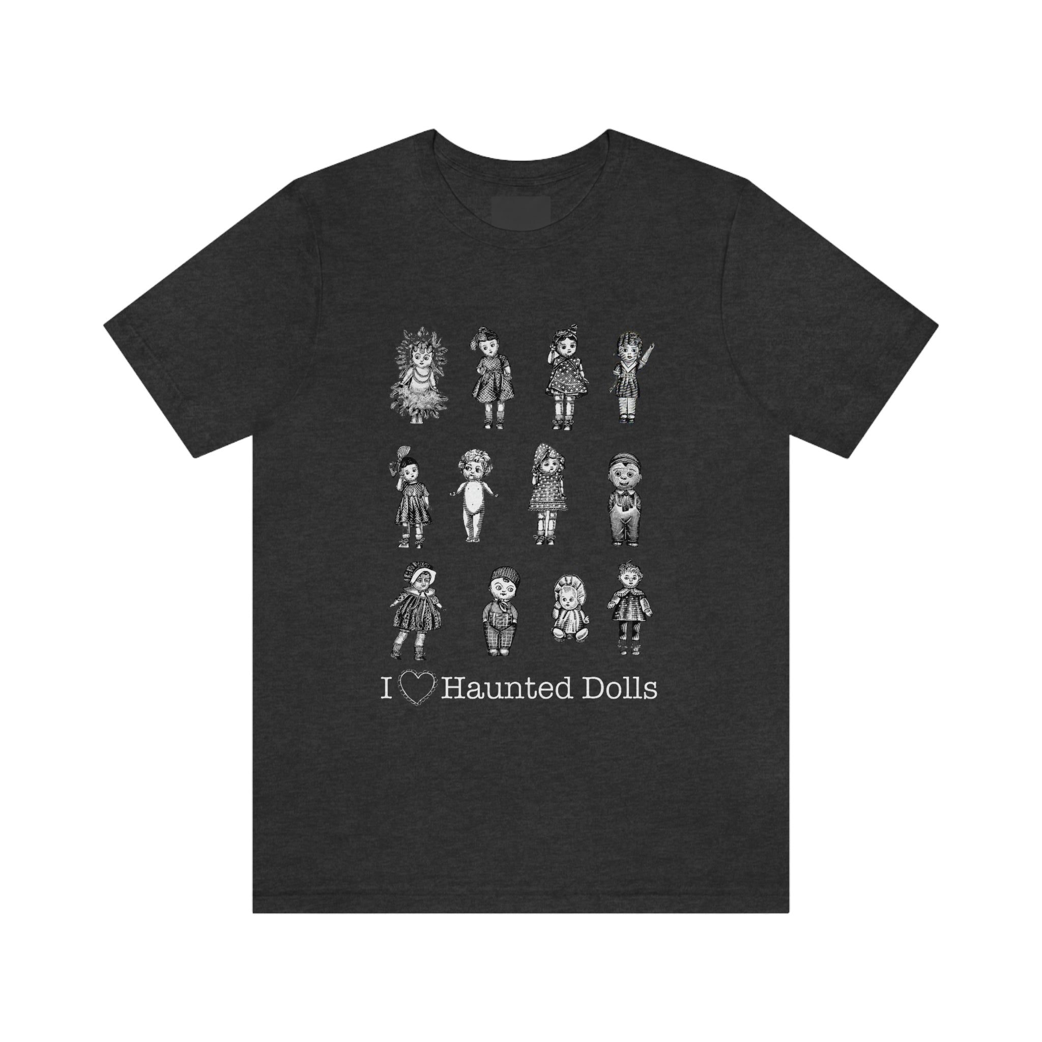 Scared & Alone Haunted Doll Unisex Jersey Short Sleeve Tee