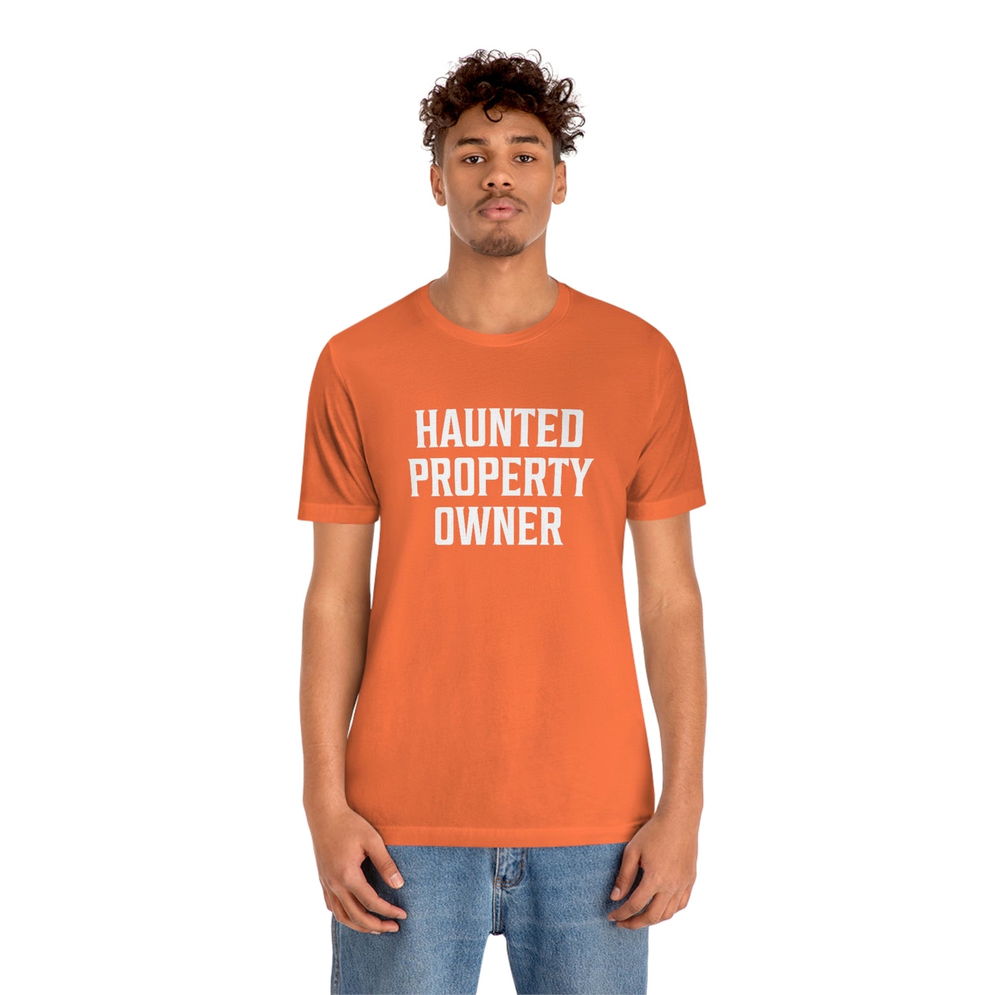Haunted Property Owner Unisex Jersey Short Sleeve Tee