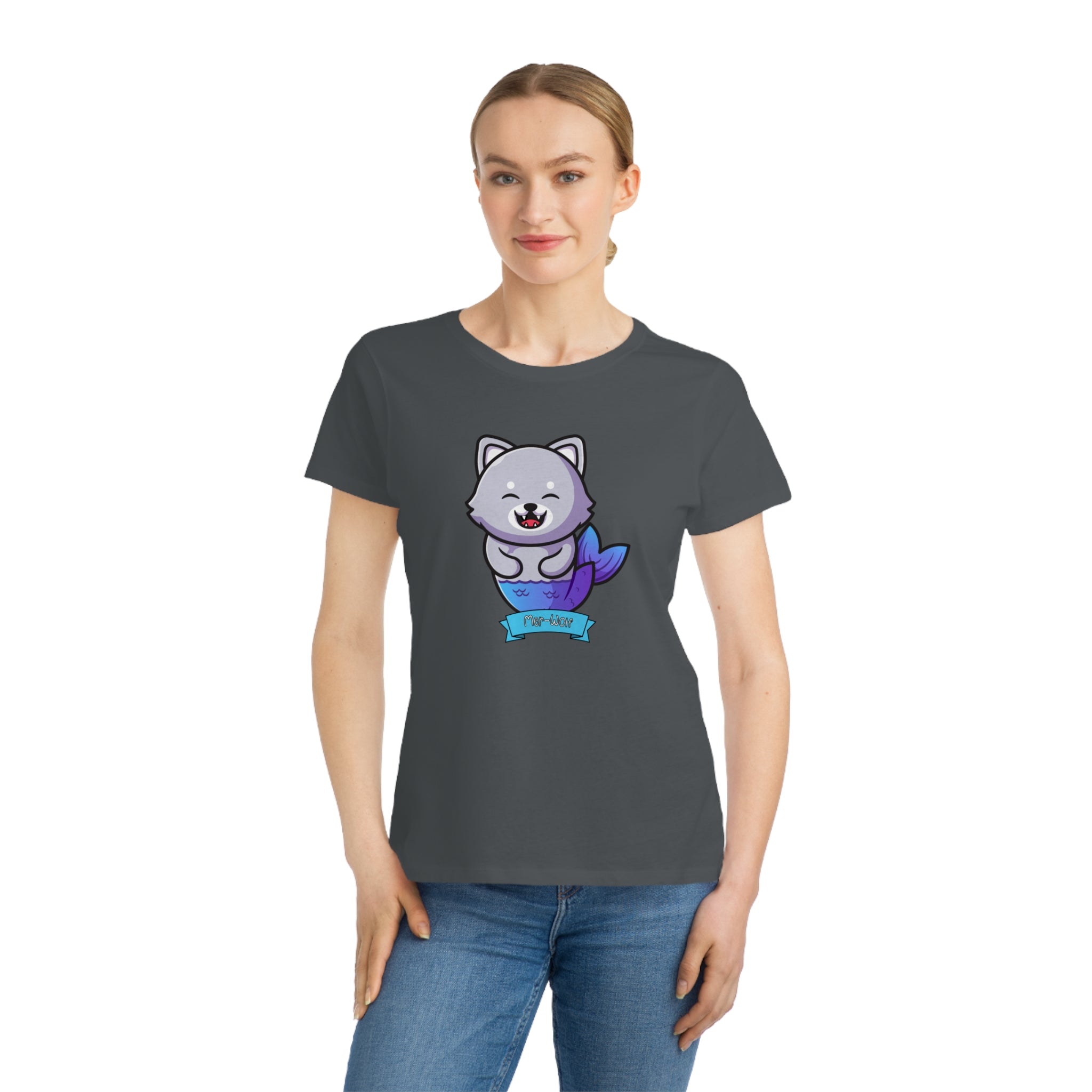 Spirit Cuties "Mer-Wolf" Organic Women's T-Shirt
