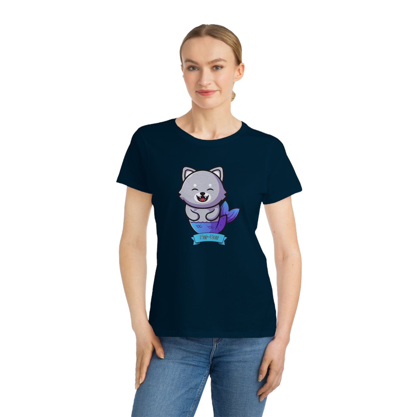 Spirit Cuties "Mer-Wolf" Organic Women's T-Shirt