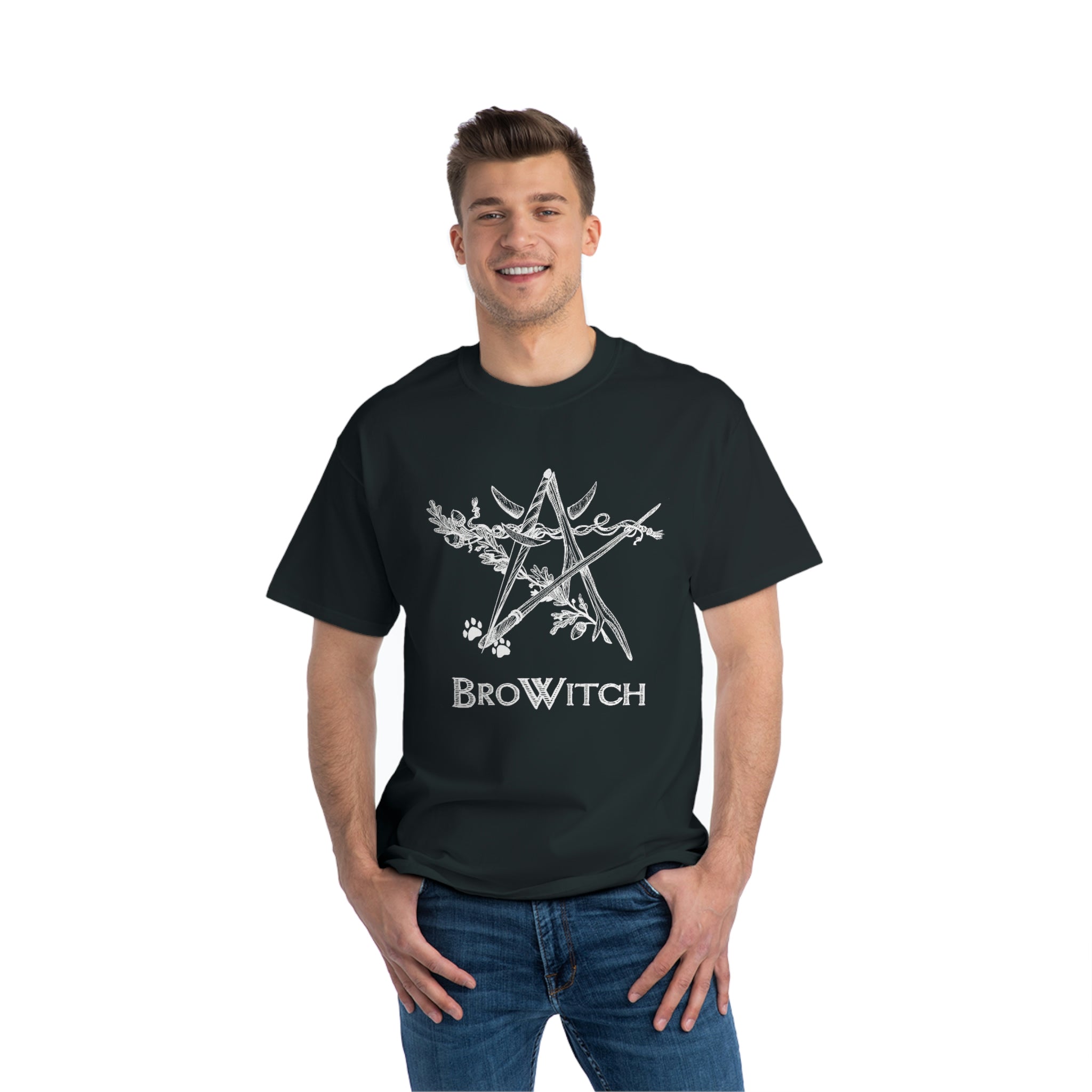 BroWitch Relaxed Fit Short-Sleeve T-Shirt