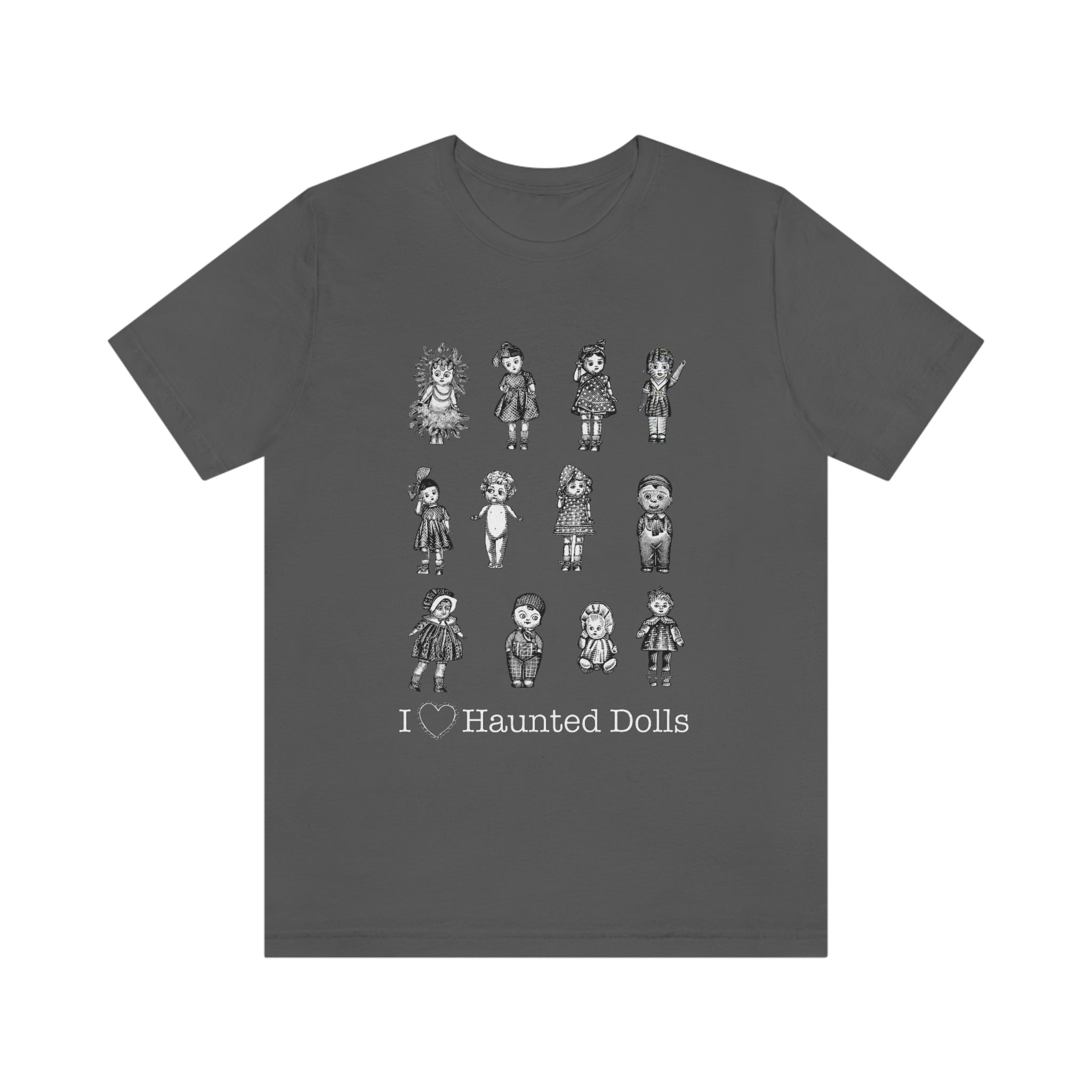 Scared & Alone Haunted Doll Unisex Jersey Short Sleeve Tee