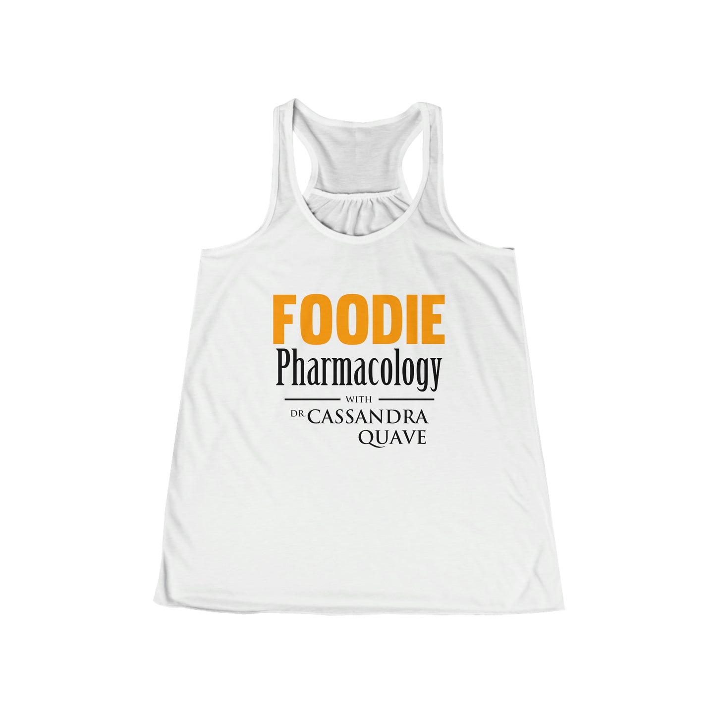 Foodie Pharmacology Women's Flowy Racerback Tank
