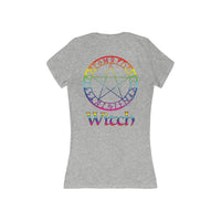 Patti's Power Spellcaster "Witch Pride" Women's Deep V-Neck T-shirt