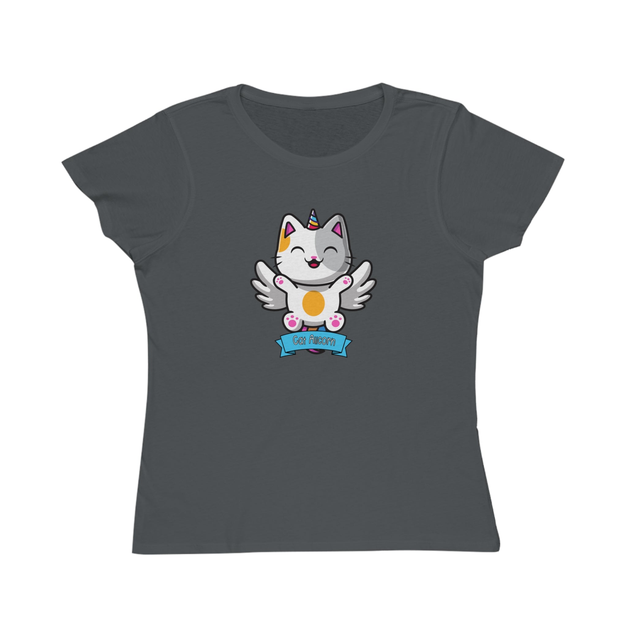 Spirit Cuties "Cat Alicorn" Organic Women's T-Shirt