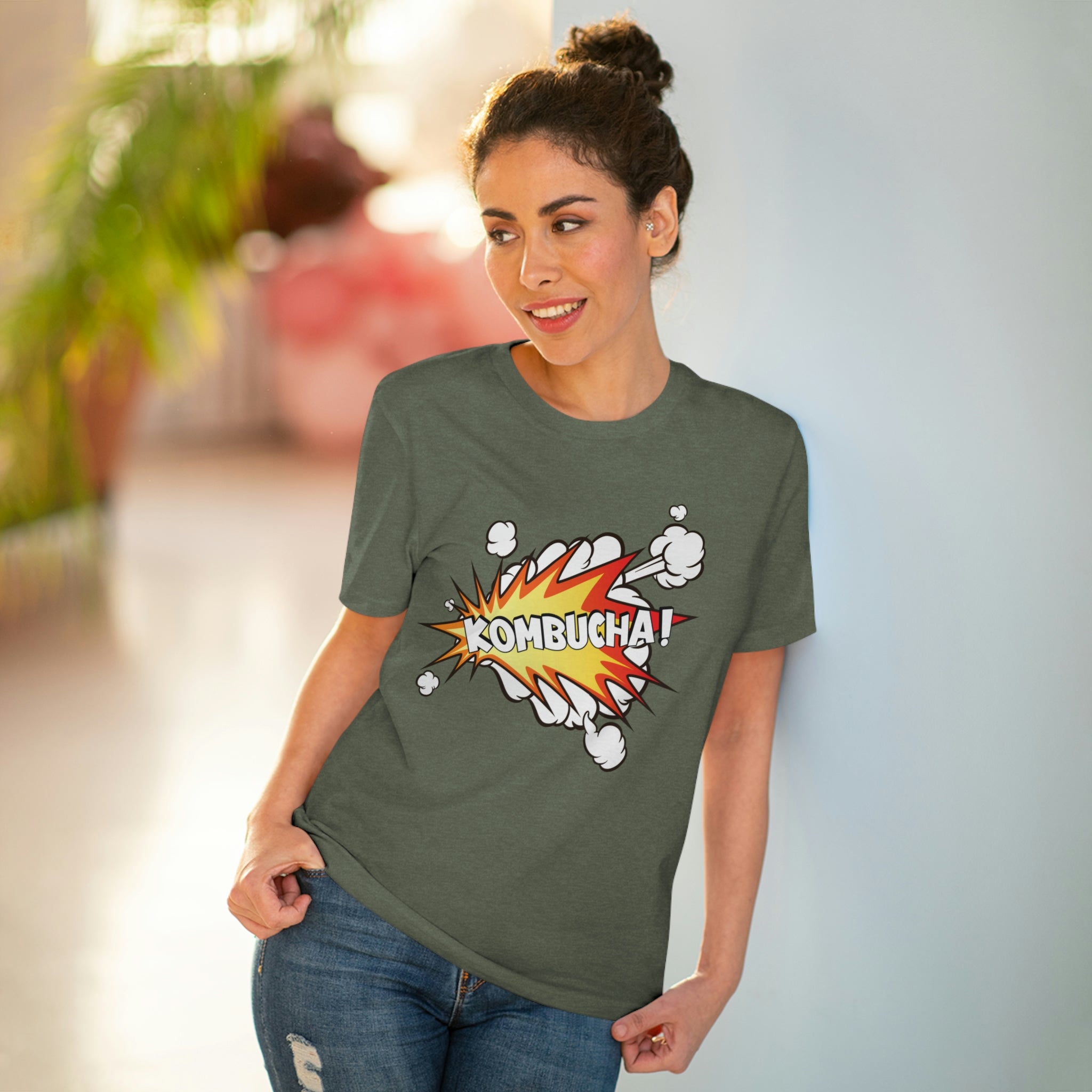 Foodie Pharmacology "Kombucha!" Organic Unisex T-shirt